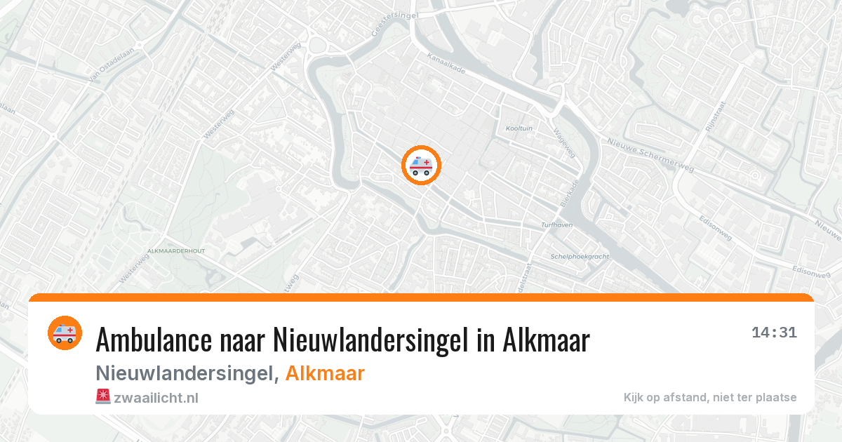 Ambulance naar Nieuwlandersingel in Alkmaar — 4 jun 2026