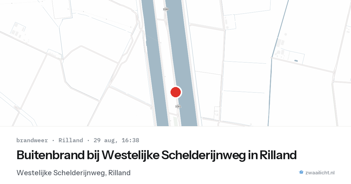 Buitenbrand bij Westelijke Schelderijnweg in Rilland — 29 aug 2026