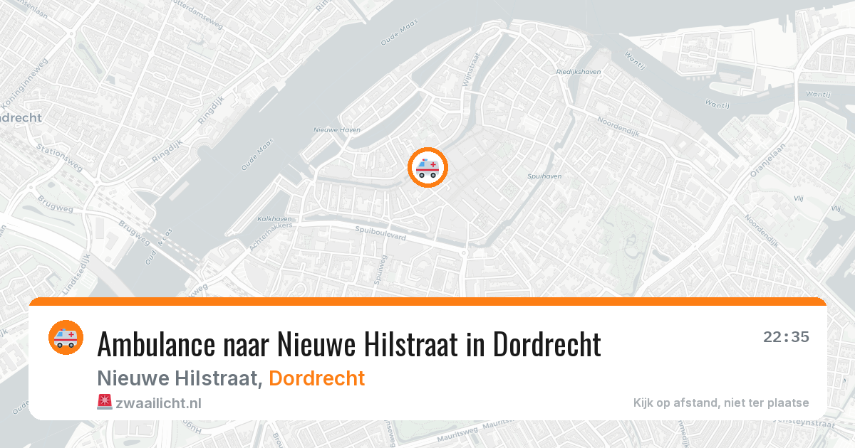 Ambulance naar Nieuwe Hilstraat in Dordrecht — 4 apr 2026