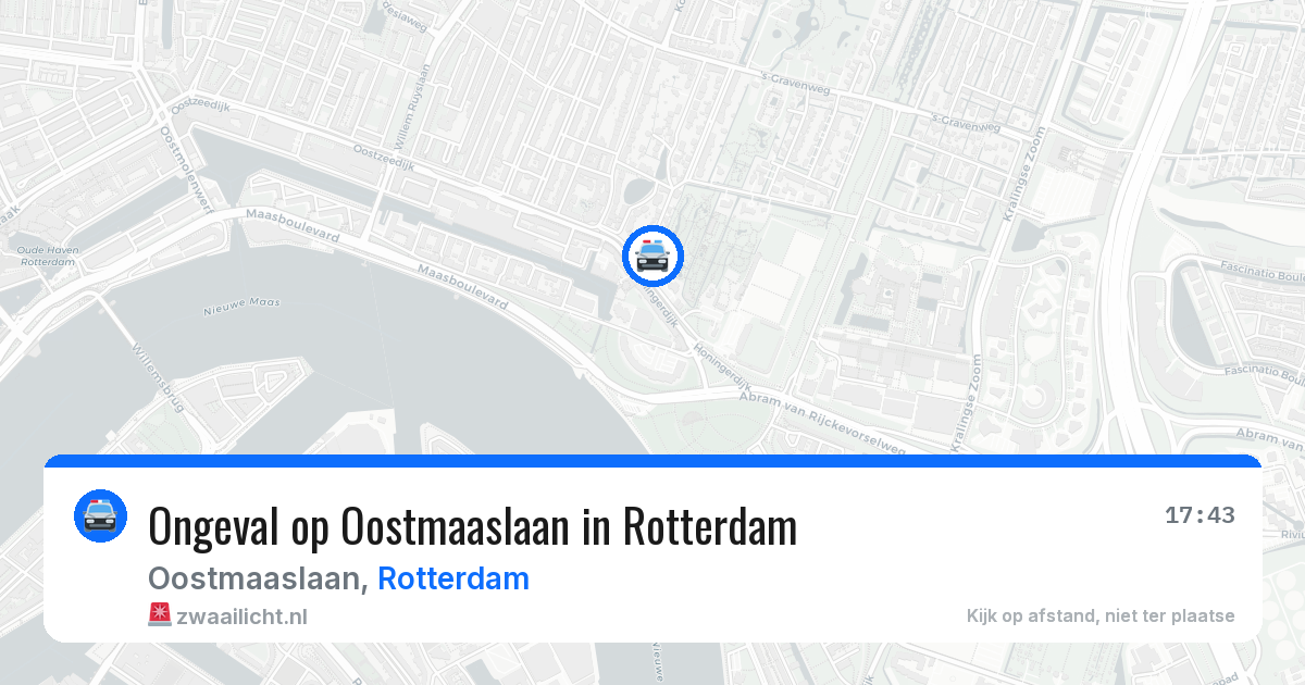Ongeval op Oostmaaslaan in Rotterdam — 22 jul 2026