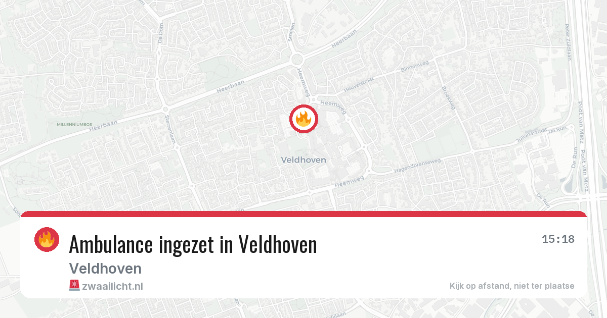 Ambulance ingezet in Veldhoven — 7 aug 2026