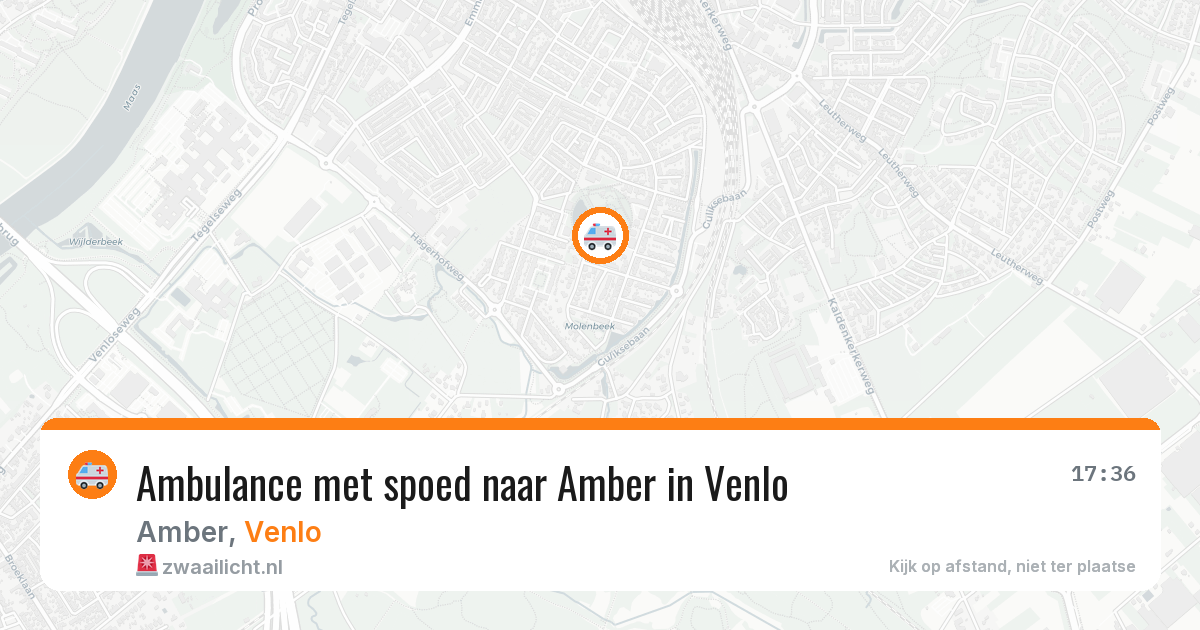 Ambulance met spoed naar Amber in Venlo — 16 jun 2026