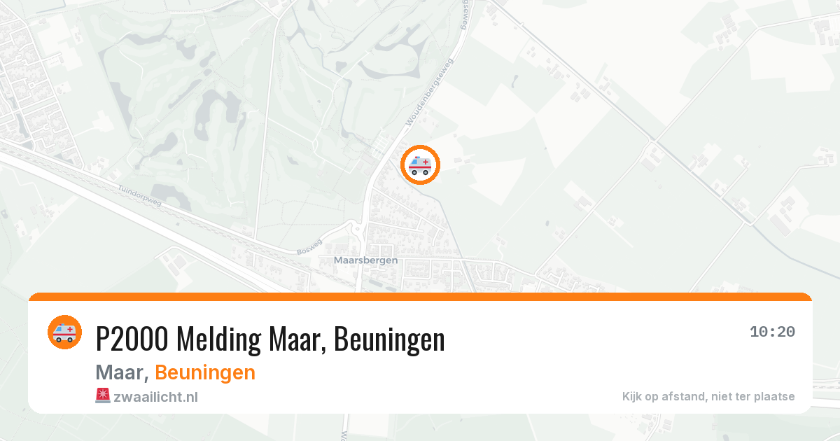 P2000 Melding Maar, Beuningen — 8 jun 2026