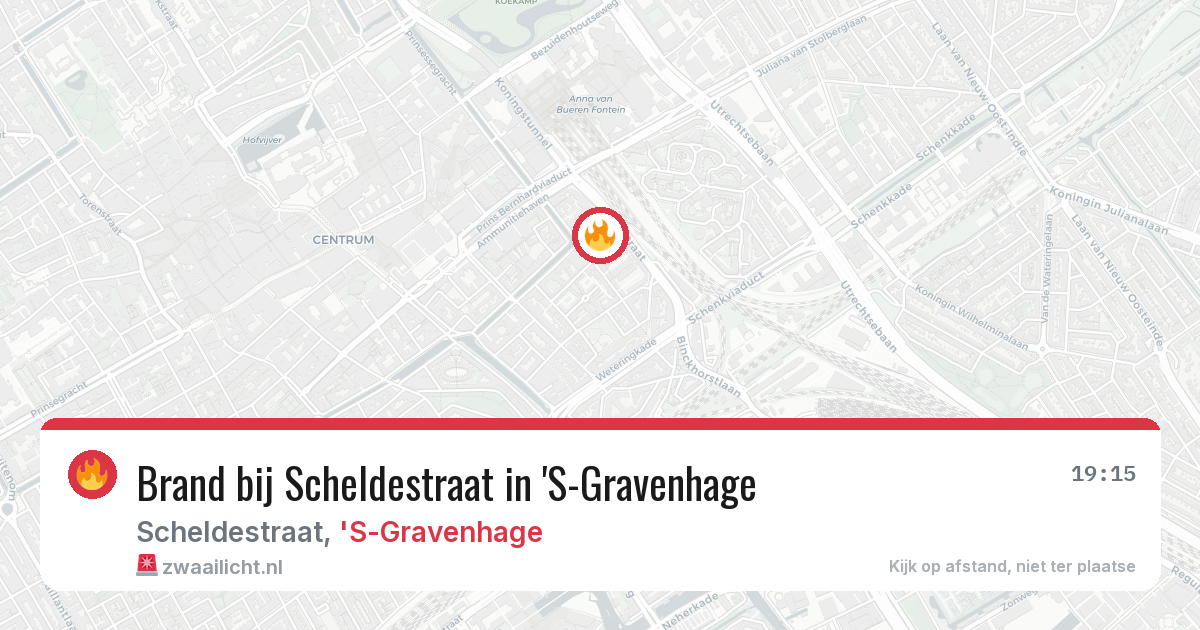 Brand bij Scheldestraat in 'S-Gravenhage — 7 jul 2026