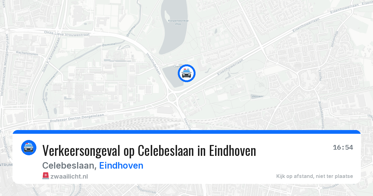Verkeersongeval op Celebeslaan in Eindhoven — 18 jan 2026