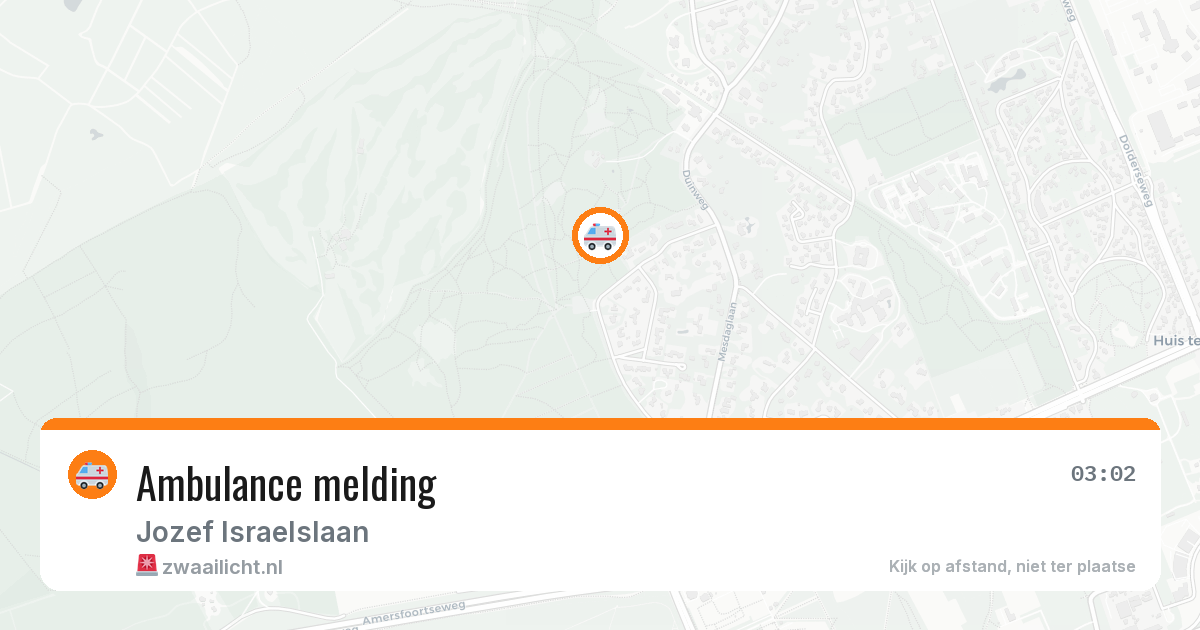 Ambulance melding — 26 mei 2026
