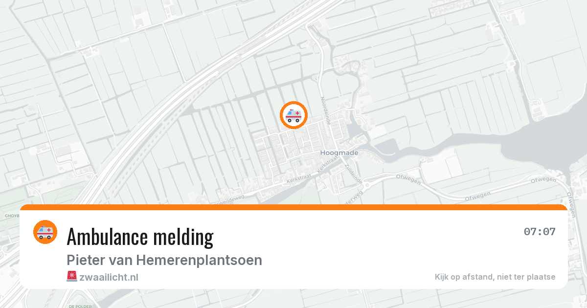 Ambulance melding — 17 mrt 2026