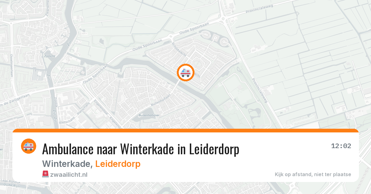Ambulance naar Winterkade in Leiderdorp — 22 jun 2026