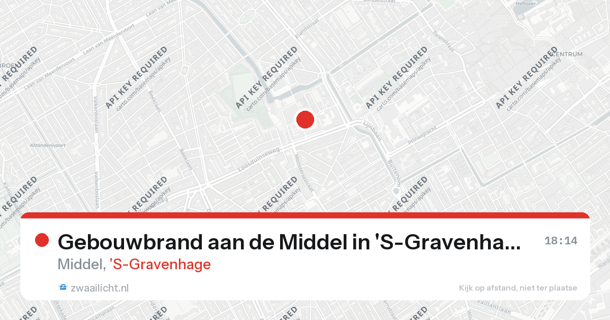 Gebouwbrand aan de Middel in 'S-Gravenhage — 26 aug 2026