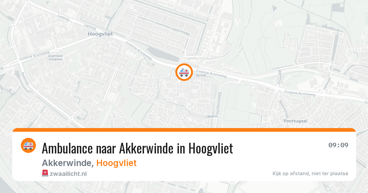 Ambulance naar Akkerwinde in Hoogvliet — 11 apr 2026