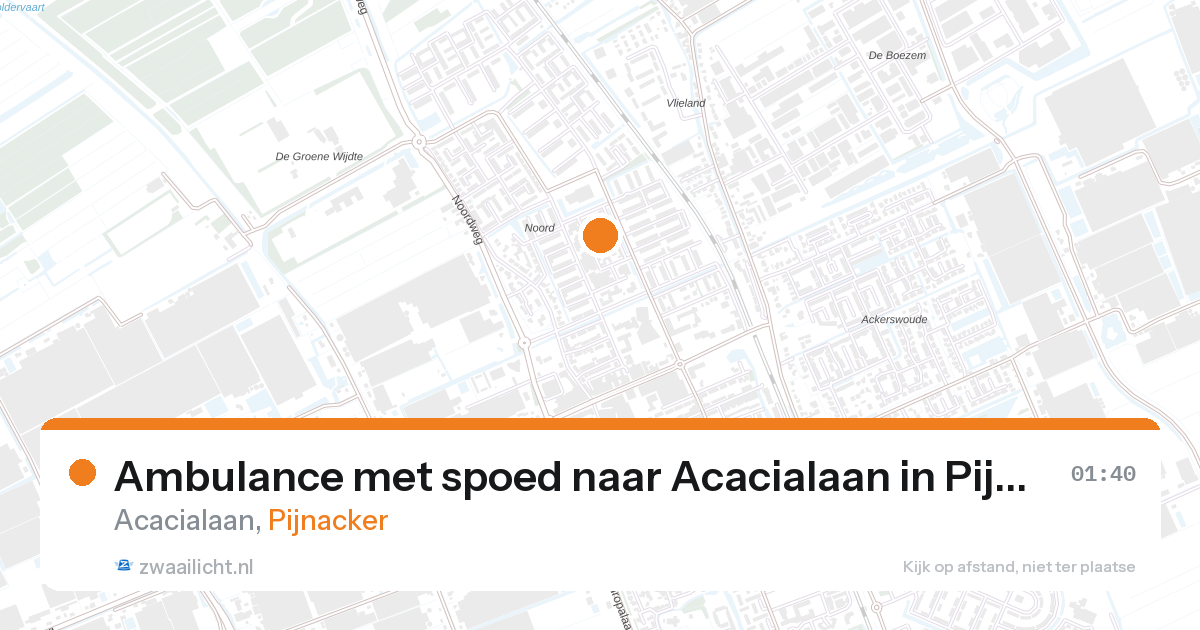 Ambulance met spoed naar Acacialaan in Pijnacker — 30 mei 2026