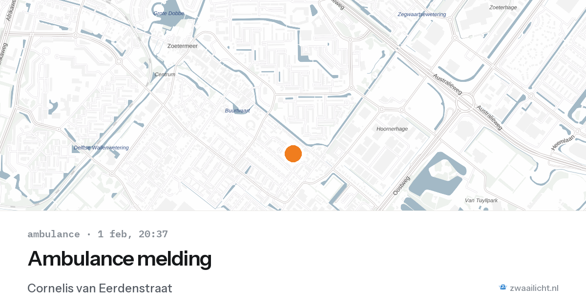 Ambulance melding — 1 feb 2026