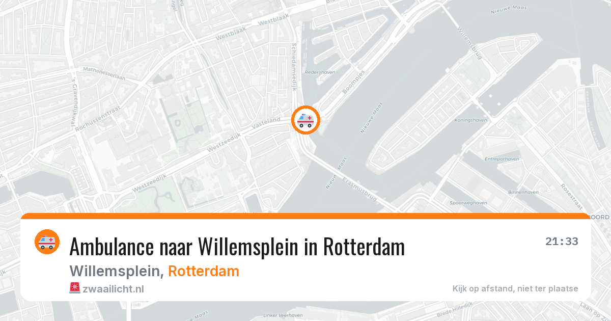 Ambulance naar Willemsplein in Rotterdam — 5 jun 2026