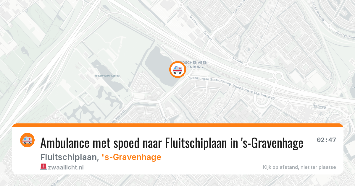 Ambulance met spoed naar Fluitschiplaan in 's-Gravenhage — 10 apr 2026