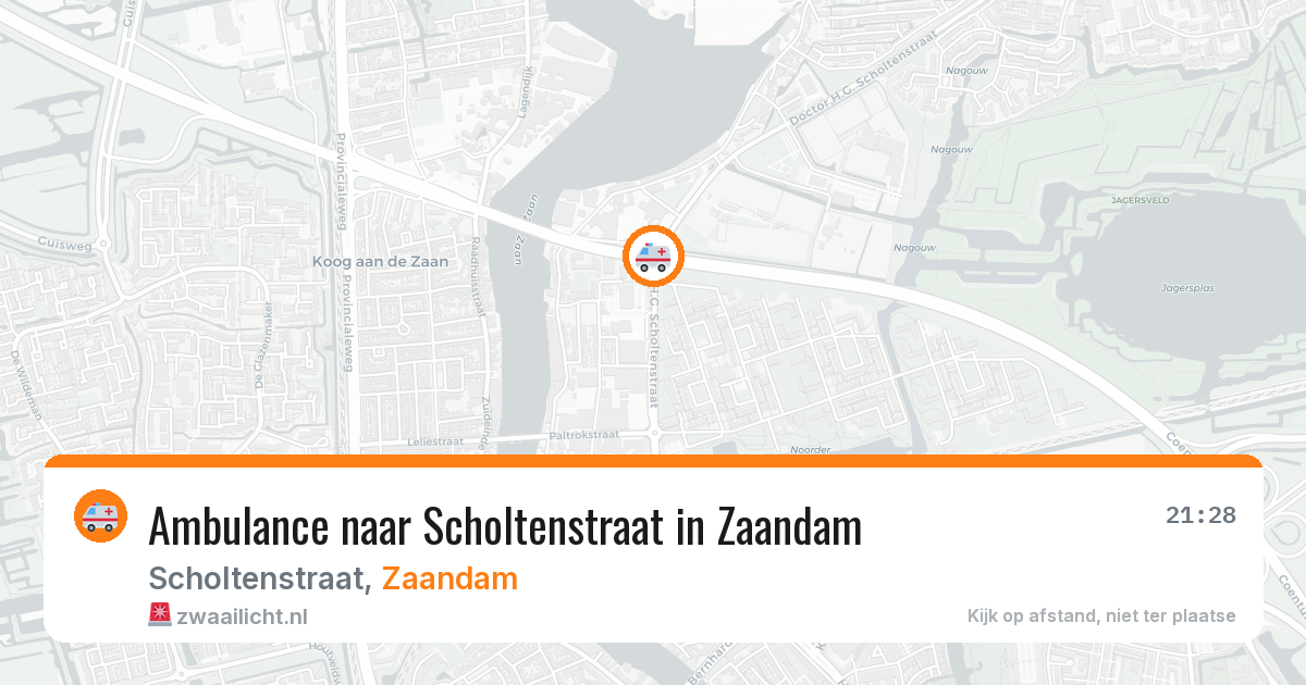 Ambulance naar Scholtenstraat in Zaandam — 9 mei 2026