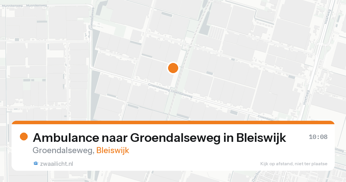 Ambulance naar Groendalseweg in Bleiswijk — 15 aug 2026