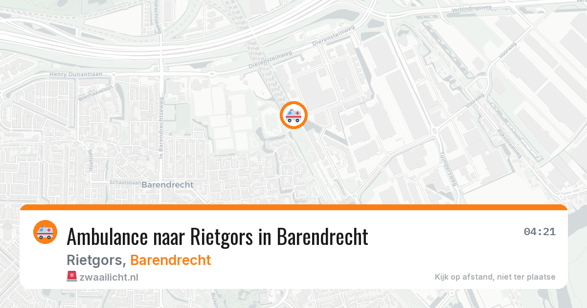 Ambulance naar Rietgors in Barendrecht — 30 jan 2026