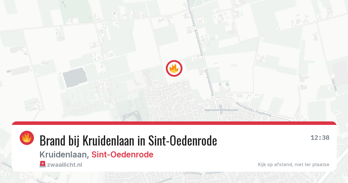 Brand bij Kruidenlaan in Sint-Oedenrode — 11 aug 2026