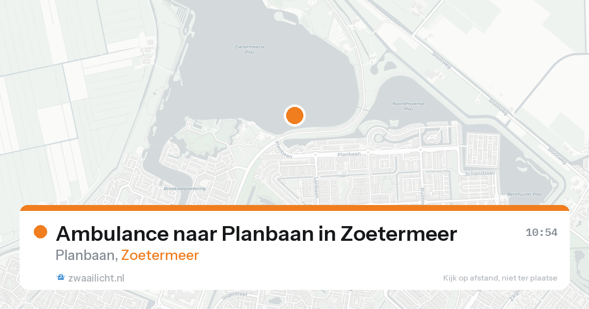 Ambulance naar Planbaan in Zoetermeer — 22 mei 2026