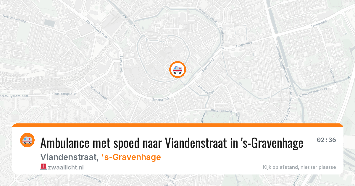 Ambulance met spoed naar Viandenstraat in 's-Gravenhage — 9 feb 2026