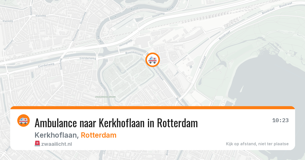 Ambulance naar Kerkhoflaan in Rotterdam — 22 jul 2026