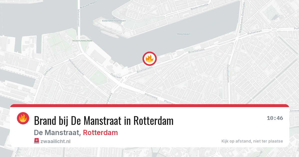 Brand bij De Manstraat in Rotterdam — 11 aug 2026
