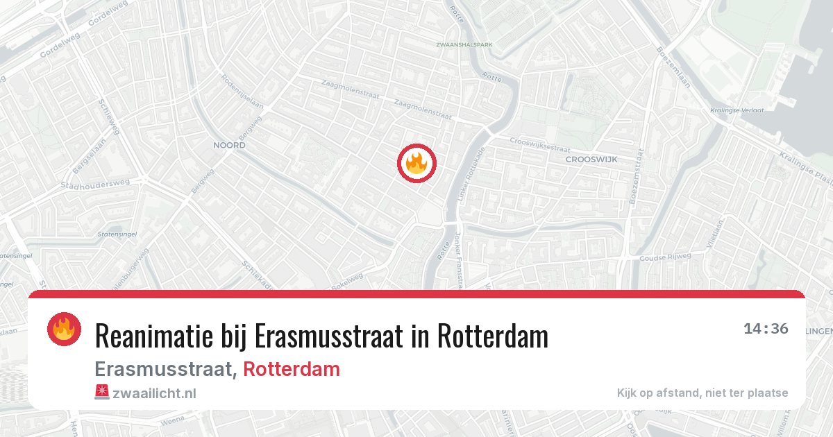 Reanimatie bij Erasmusstraat in Rotterdam — 18 jun 2026