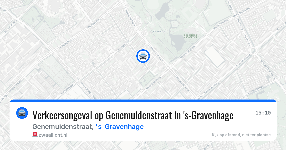 Verkeersongeval op Genemuidenstraat in 's-Gravenhage — 21 mei 2026