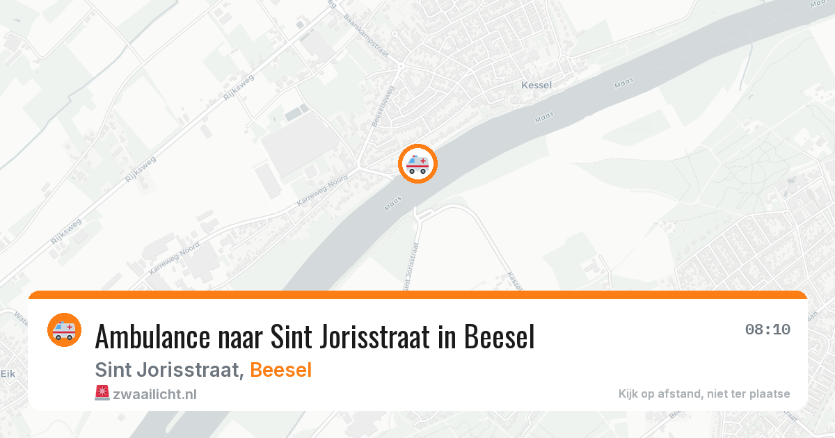 Ambulance naar Sint Jorisstraat in Beesel — 8 aug 2026