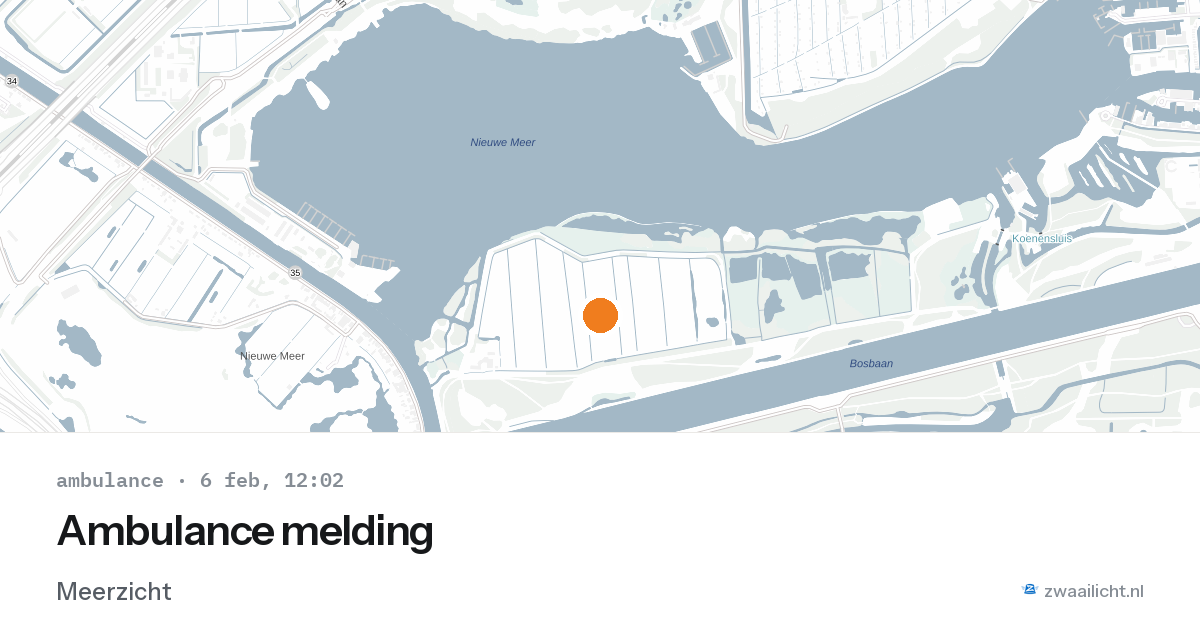 Ambulance melding — 6 feb 2026