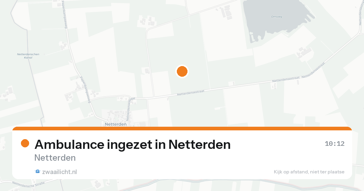 Ambulance ingezet in Netterden — 24 aug 2026