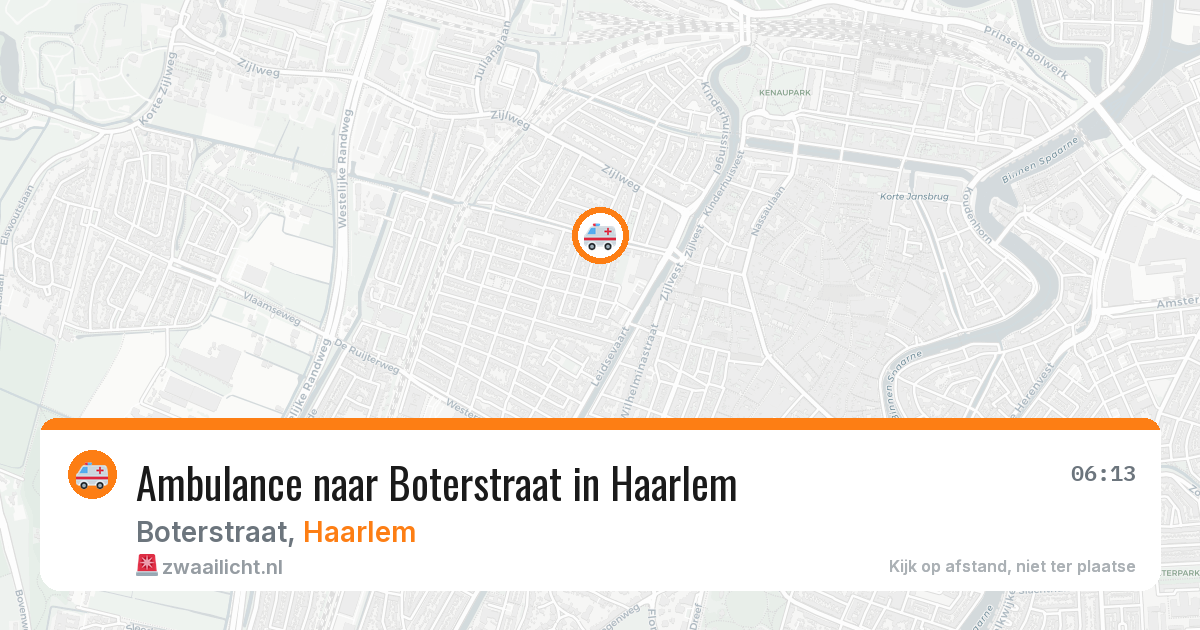 Ambulance naar Boterstraat in Haarlem — 6 mei 2026