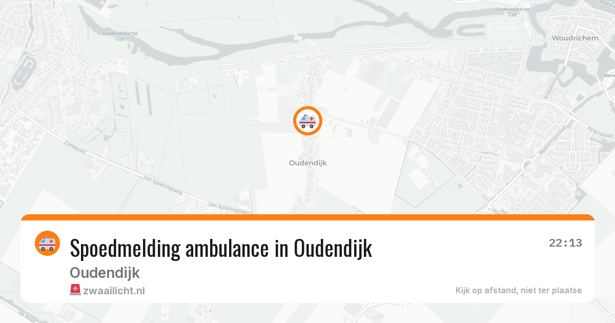 Spoedmelding ambulance in Oudendijk — 19 apr 2026