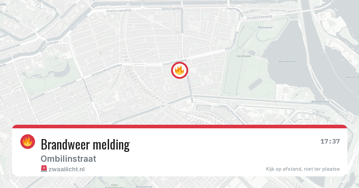 Brandweer melding — 20 jun 2026