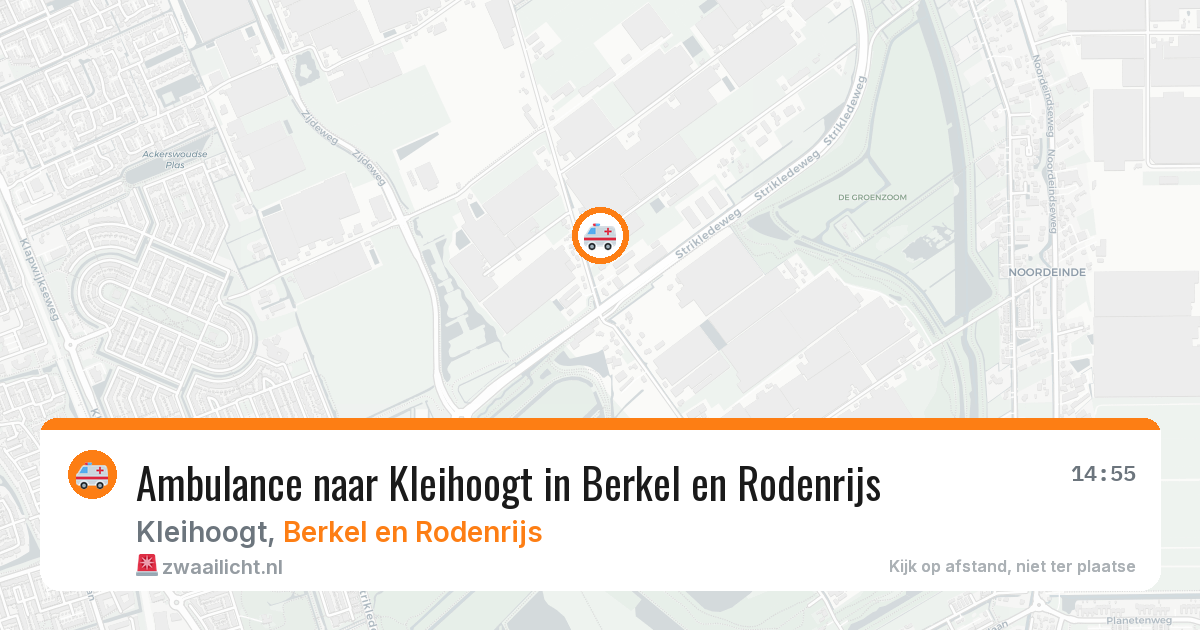 Ambulance naar Kleihoogt in Berkel en Rodenrijs — 11 apr 2026