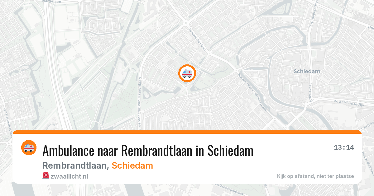 Ambulance naar Rembrandtlaan in Schiedam — 30 jan 2026