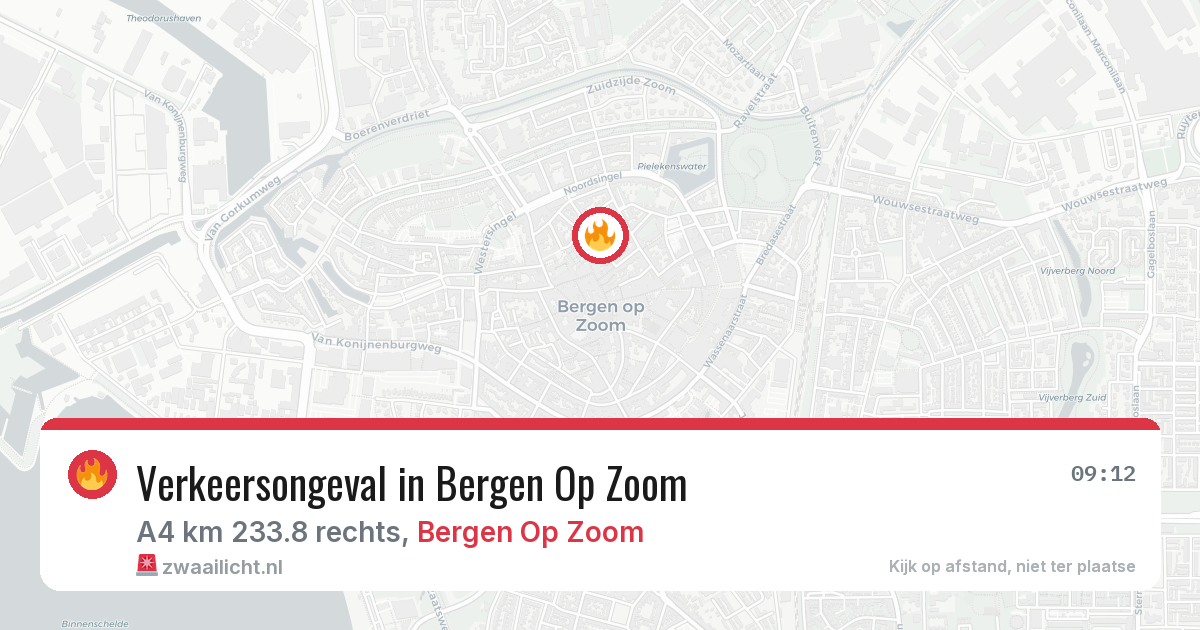 Verkeersongeval in Bergen Op Zoom — 11 mrt 2026