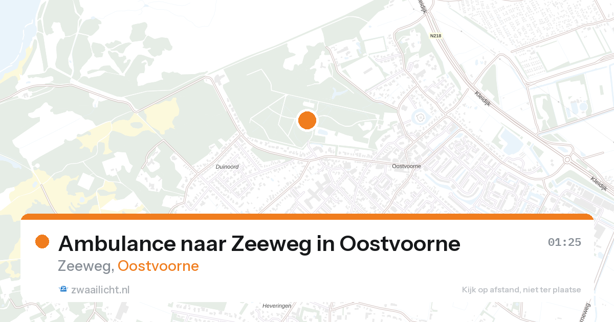 Ambulance naar Zeeweg in Oostvoorne — 1 feb 2026