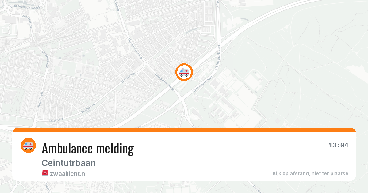 Ambulance melding — 7 jul 2026