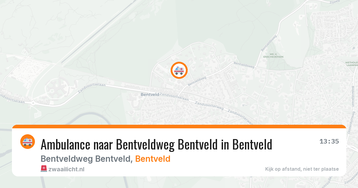 Ambulance naar Bentveldweg Bentveld in Bentveld — 14 jun 2026