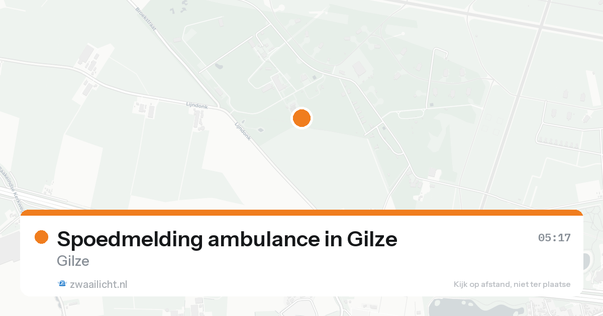 Spoedmelding ambulance in Gilze — 19 aug 2026