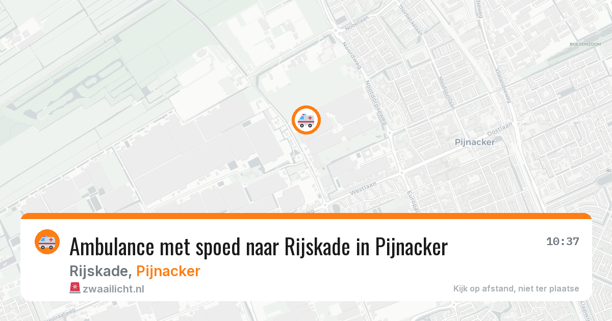 Ambulance met spoed naar Rijskade in Pijnacker — 21 jul 2026