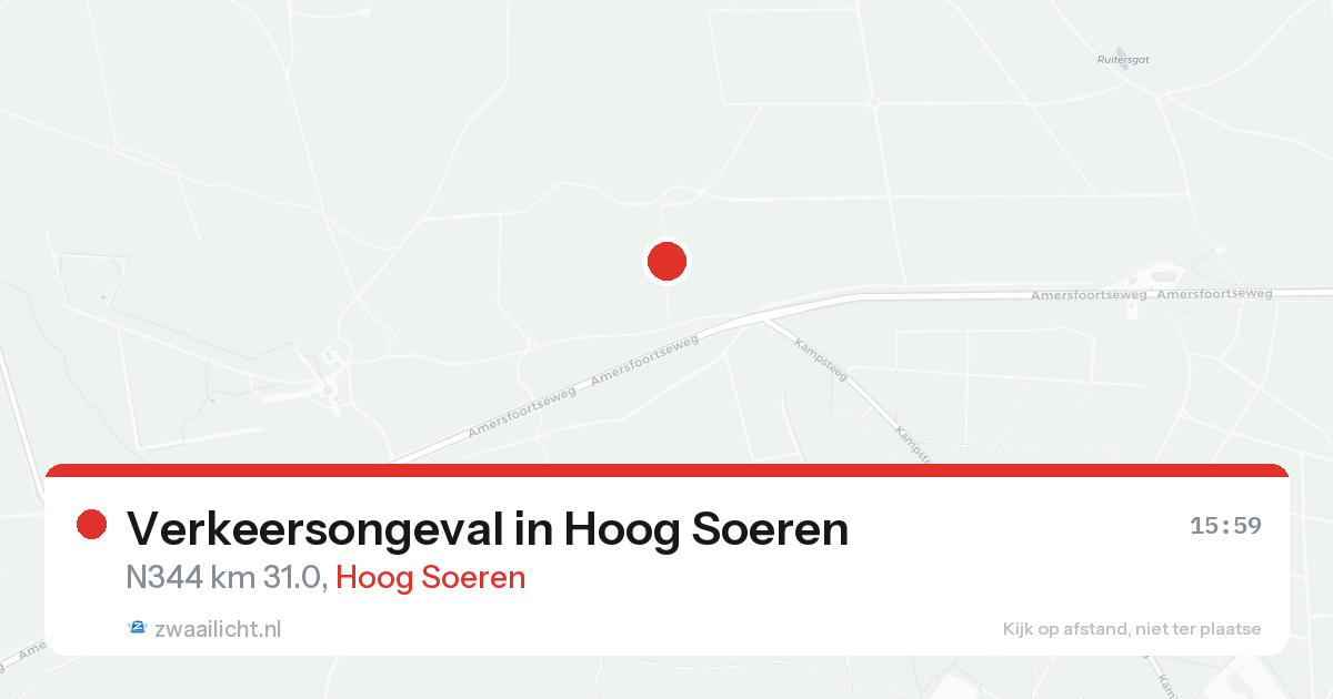 Verkeersongeval in Hoog Soeren — 22 aug 2026