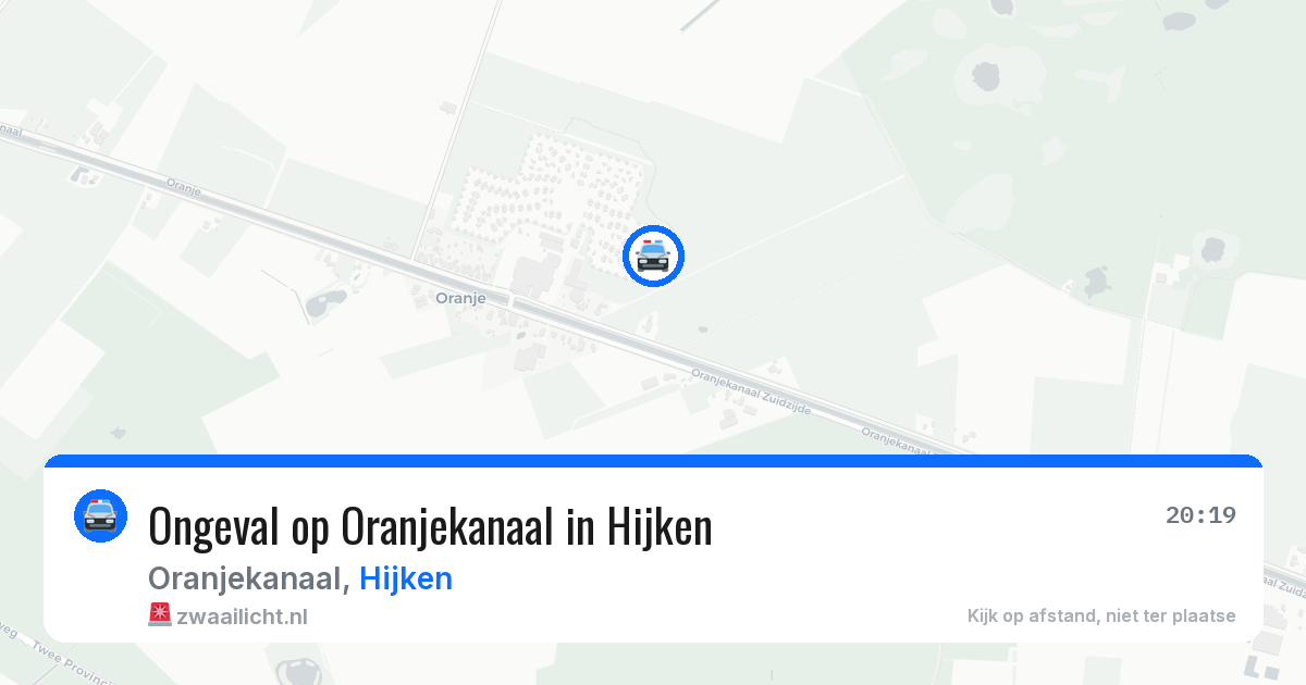Ongeval op Oranjekanaal in Hijken — 25 jun 2026