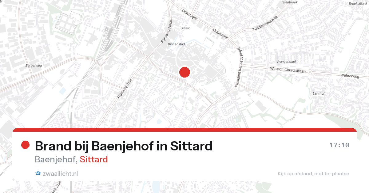 Brand bij Baenjehof in Sittard — 28 aug 2026