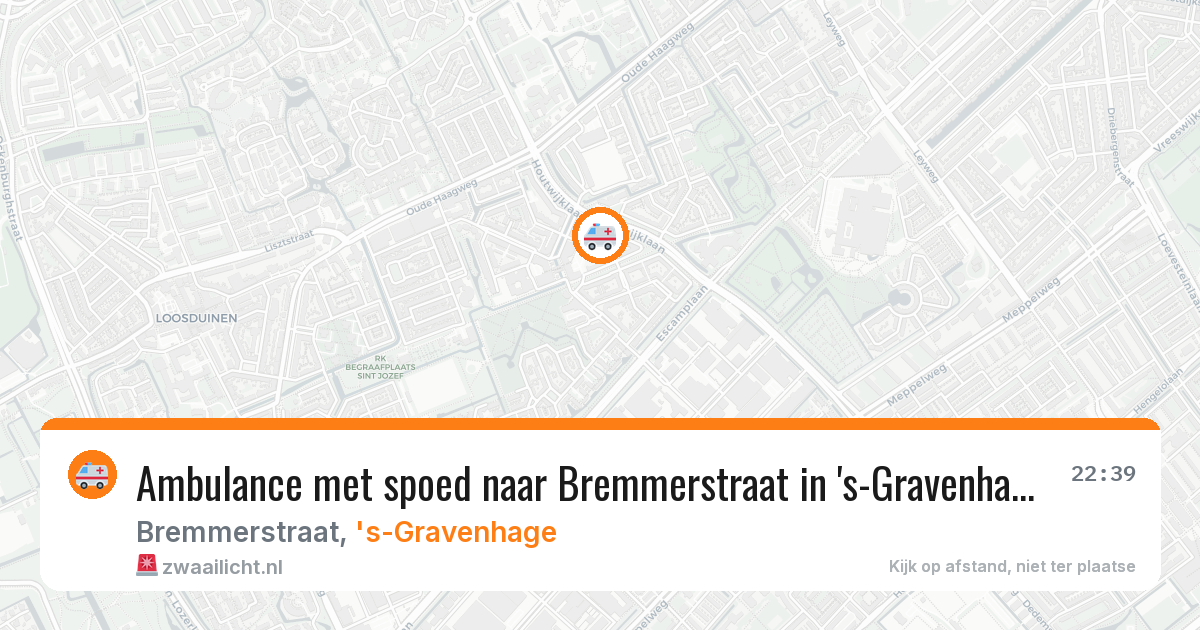 Ambulance met spoed naar Bremmerstraat in 's-Gravenhage — 2 jul 2026