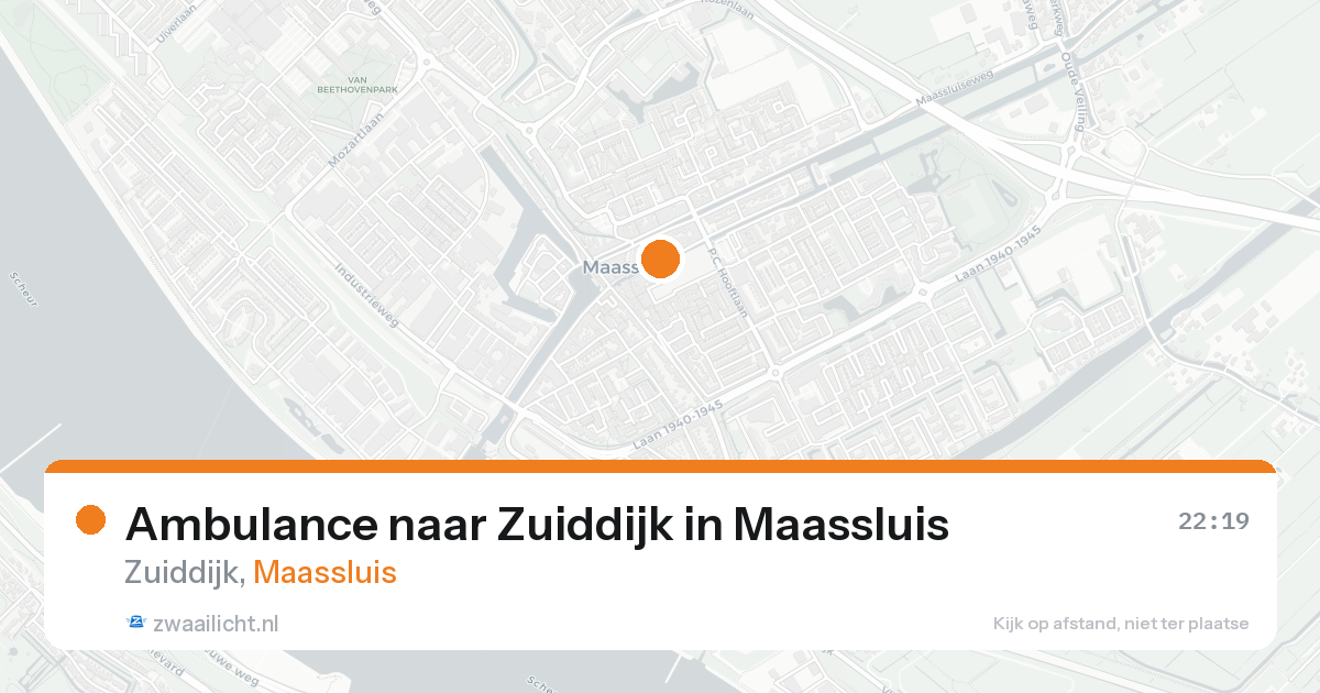 Ambulance naar Zuiddijk in Maassluis — 16 aug 2026