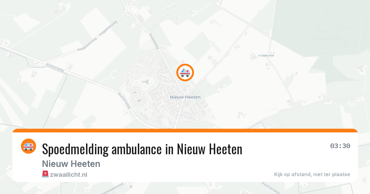 Spoedmelding ambulance in Nieuw Heeten — 15 feb 2026