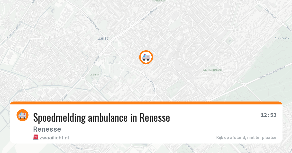 Spoedmelding ambulance in Renesse — 20 jan 2026