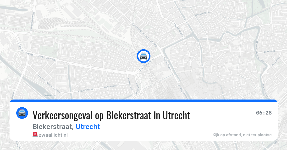 Verkeersongeval op Blekerstraat in Utrecht — 30 jun 2026